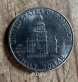 RARE Bicentennial No Mint Mark 1776 1976 Kennedy Half Dollar Coin-FREE SHIPPING