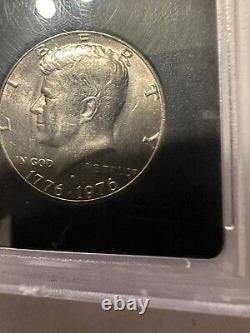 RARE D Authenticated Brilliant Uncirculated Bicentennial Kennedy Half Dollar