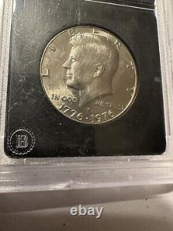 RARE D Authenticated Brilliant Uncirculated Bicentennial Kennedy Half Dollar