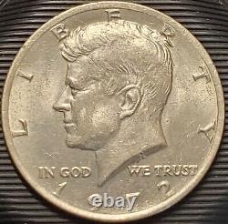 Rare 1972-p Bu/au Kennedy Half Dollar Struck On Wrong Stock Error 10.4g