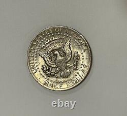 Rare 1974 Kennedy half dollar coin (no mint mark, circulated)