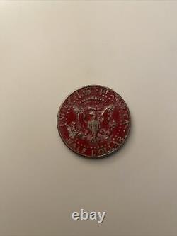 Rare Error Coin! Red 1986 Kennedy Half Dollar