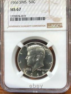 Rare High Grade SMS Kennedy Half Dollar 3 Coin Set NGC MS67 & MS67 Star Awesome