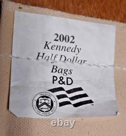 Rare Original $100 Bag of 2002 P and D Kennedy Half Dollars