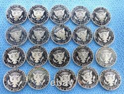 Roll of 20 Proof Silver Kennedy Half Dollars, 2003 S, 2004 S, 2005 S, 2006 S