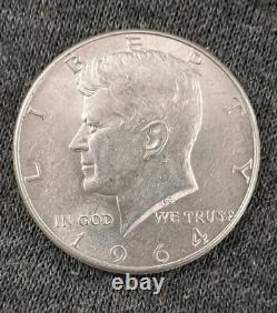 Silver JFK Kennedy Half Dollar 10 Coins 1964 90%. Lot of 10. Free shipping