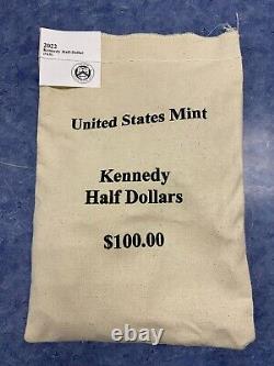U. S. Mint Kennedy 2022 Uncirculated Half Dollar 200-Coin Bag