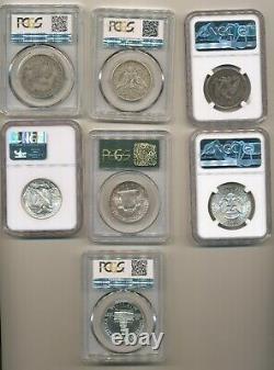 Us Half Dollar Type Set Collection Capped Bust Liberty To Kennedy Ngc & Pcgs