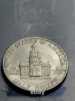 VERY RARE 1776-D Kennedy Half Dollar Coin/NO MINT MARK ERROR