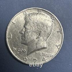 Very Rare 1974 Kennedy half dollar with multiple errors